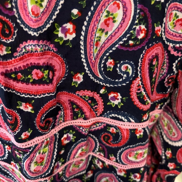 Anthropologie Kitsch & Pop Womens Paisley Maxi Dress Size Medium Button Front - Picture 6 of 8